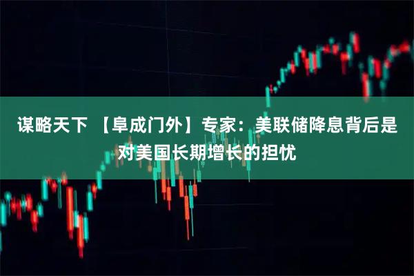 谋略天下 【阜成门外】专家：美联储降息背后是对美国长期增长的担忧